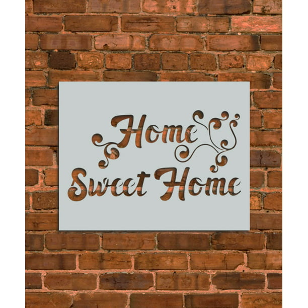 Reusable Stencils of a Home Sweet Home Sign Home Sweet Home Stencil 
